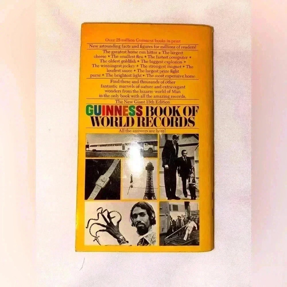 1975 Soft Cover Book-Guinness Book of World Records by N. & R. McWhirter - Picture 3 of 4